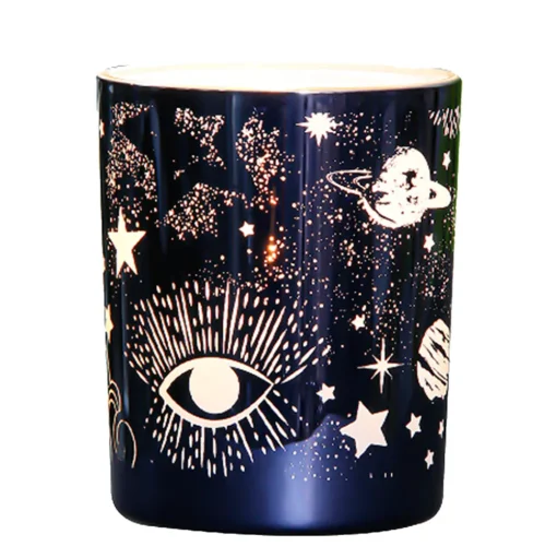 Celestial Tealight Holder Blue Large 12.5cm