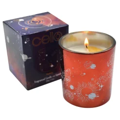 Cello - Gemstone Celestial Candle with Citrine Quartz - Curious Citron