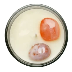 Cello - Gemstone Celestial Candle with Red Agate - Meditation Incense
