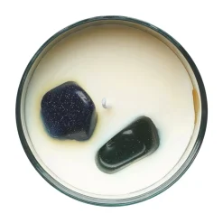 Cello - Gemstone Celestial Candle with Blue Gold Stone - Ethereal Skies