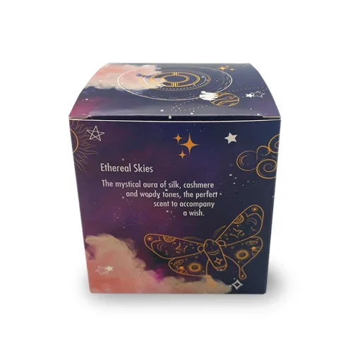 Cello - Gemstone Celestial Candle with Blue Gold Stone - Ethereal Skies