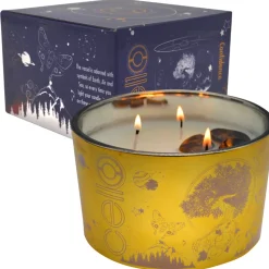 Cello - Large Gemstone Celestial Candle - Tigers Eye - Aromatic Bazaar