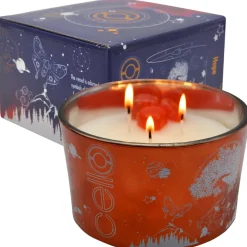 Cello - Large Gemstone Celestial Candle Cherry Quartz - Mystical Fruits