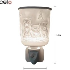 Cello - Porcelain Plug In Electric Wax Burner - Kitten