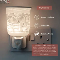 Cello - Porcelain Plug In Electric Wax Burner - Polar Bear