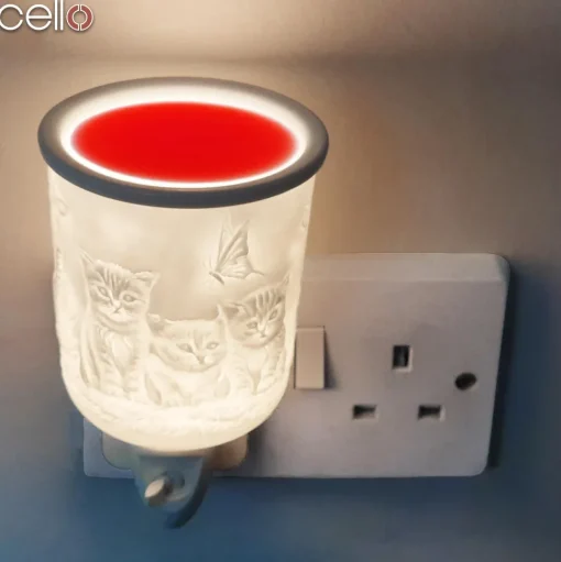 Cello - Porcelain Plug In Electric Wax Burner - Kitten