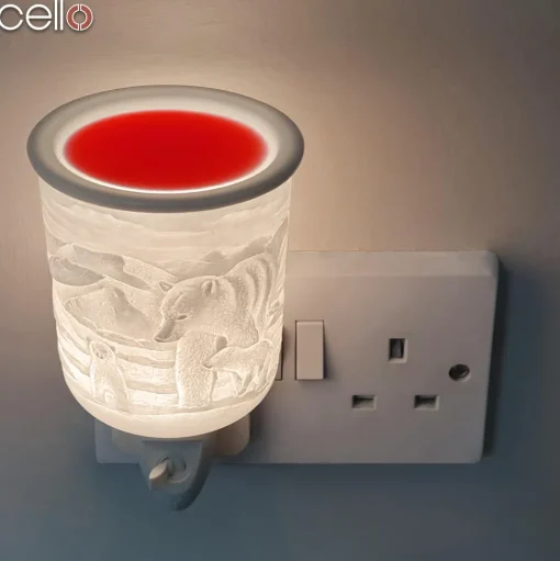 Cello - Porcelain Plug In Electric Wax Burner - Polar Bear