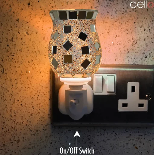 Cello - Sliver Mosaic Plug In Electric Warmer