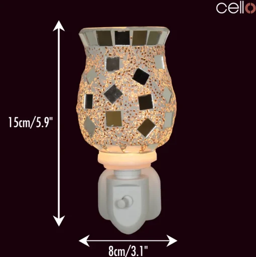 Cello - Sliver Mosaic Plug In Electric Warmer