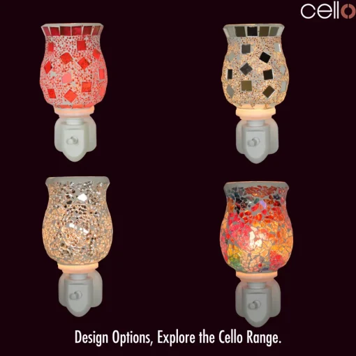 Cello - Sliver Mosaic Plug In Electric Warmer