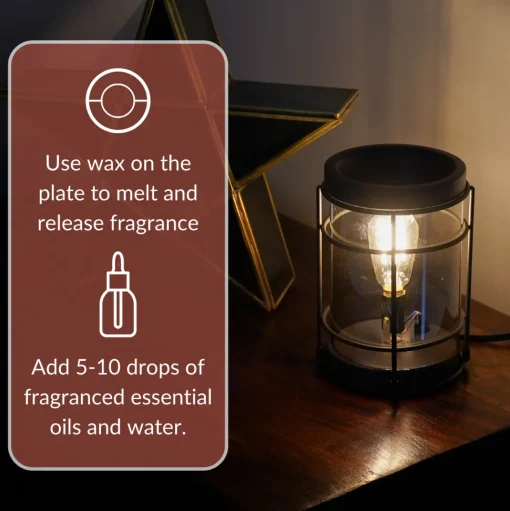 Cello Black Smoke Edison Electric Wax Burner
