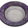 Cello Candle Charger - Purple Pebbles