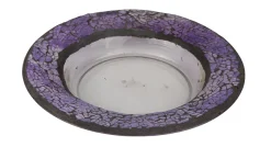 Cello Candle Charger - Purple Pebbles