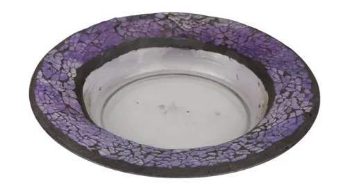Cello Candle Charger - Purple Pebbles