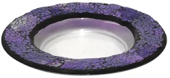 Cello Candle Charger - Purple Pebbles