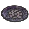 Cello Candle Plate - Purple Pebbles