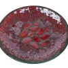Cello Candle Plate - Ruby Pebbles