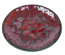 Cello Candle Plate - Ruby Pebbles