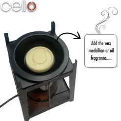 Cello Edison Metal Electric Wax Burner Lantern