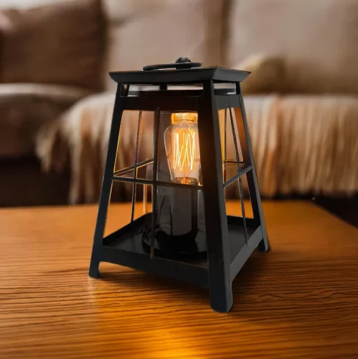 Cello Edison Metal Electric Wax Burner Lantern
