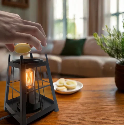 Cello Edison Metal Electric Wax Burner Lantern