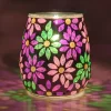 Cello Electric Wax Burner Mosaic Glass - Pretty Petals