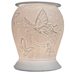 Cello Electric Wax Burner Porcelain Barrel - Silk Wings
