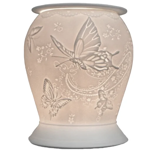 Cello Electric Wax Burner Porcelain Barrel - Silk Wings