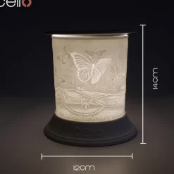Cello Electric Wax Burner Porcelain Straight - Butterfly