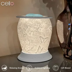Cello Electric Wax Burner Porcelain Barrel - Amazing Mum
