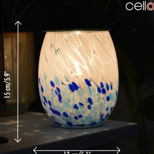 Cello Electric Wax Burner Art Glass - Crashing Waves