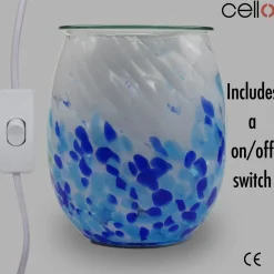 Cello Electric Wax Burner Art Glass - Crashing Waves