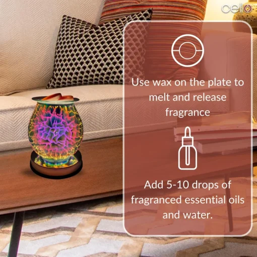 Cello Electric Wax Burner 3D Touch - Lightning
