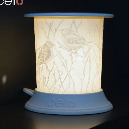 Cello Electric Wax Burner Porcelain Straight - Bird