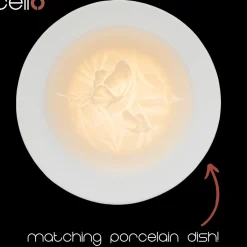Cello Electric Wax Burner Porcelain Straight - Butterfly