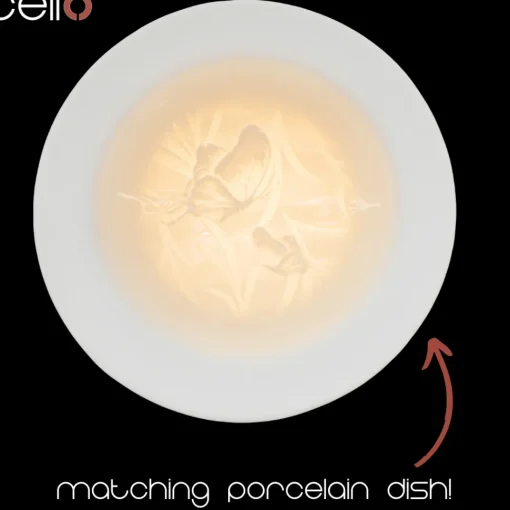 Cello Electric Wax Burner Porcelain Straight - Butterfly