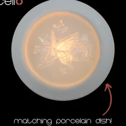 Cello Electric Wax Burner Porcelain Barrel - Silk Wings