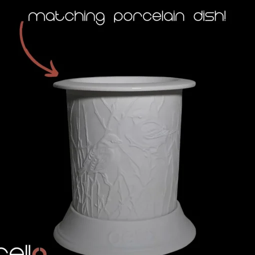 Cello Electric Wax Burner Porcelain Straight - Bird