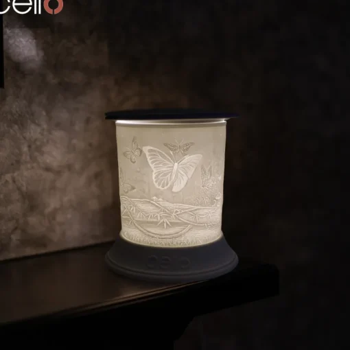 Cello Electric Wax Burner Porcelain Straight - Butterfly