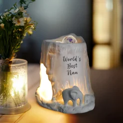Cello Elephant Tealight Burner - World's Best Nan