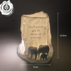 Cello Elephant Tealight Burner - Don't worry, you'll carry on growing