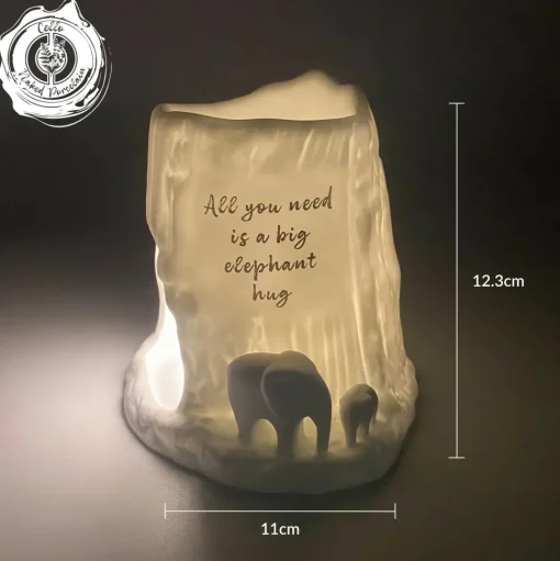 Cello Elephant Tealight Burner - All you need is a big Elephant hug