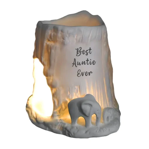 Cello Elephant Tealight Burner - Best Auntie Ever