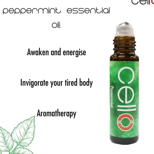 Cello Essential Oil Roll On - Peppermint