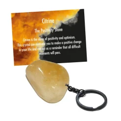 Cello Gemstone Keyrings - Citrine