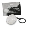 Cello Gemstone Keyrings - Quartz