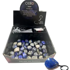 Cello Gemstone Keyrings - Lazurite