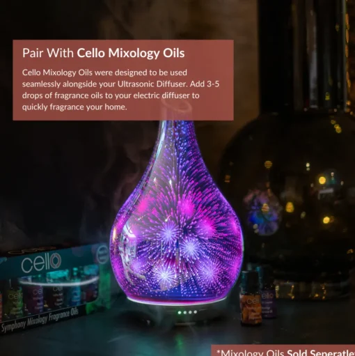 Cello Large Ultrasonic Diffuser - 3D Firework