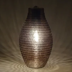 Cello Lighting - Diamond Barrel Vase Brown