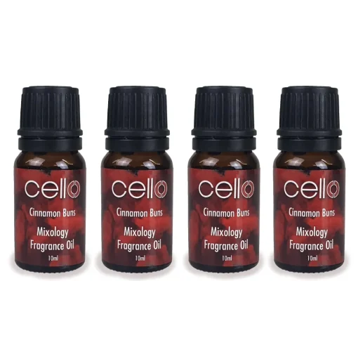 Cello Mixology Fragrance Oil - Pack of 4 -Cinnamon Buns
